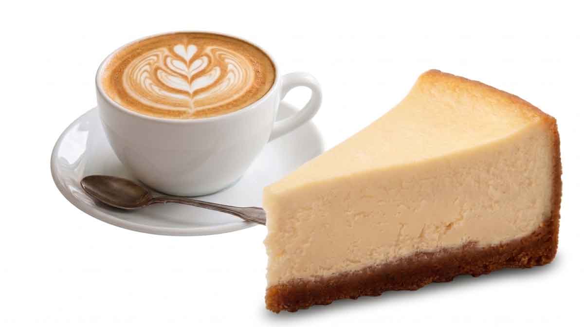 cheese cake and coffee