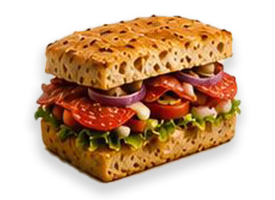 Spicy Salami Focaccia